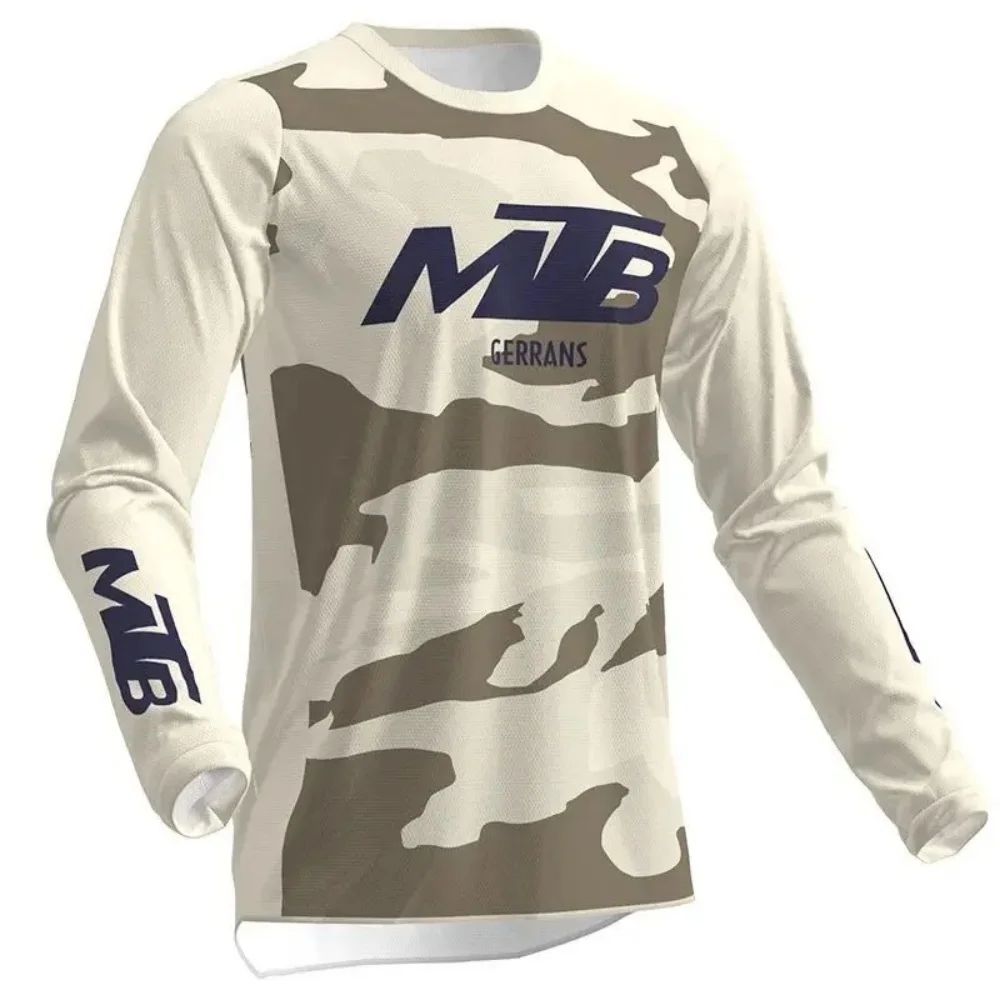 Mountain Biking Shirts - Familien-Matching-Langarm-MTB-Radtrikot, Neon-Camo-Motocross-MX-Oberteil, atmungsaktives Offroad-Rennshirt, Outdoor