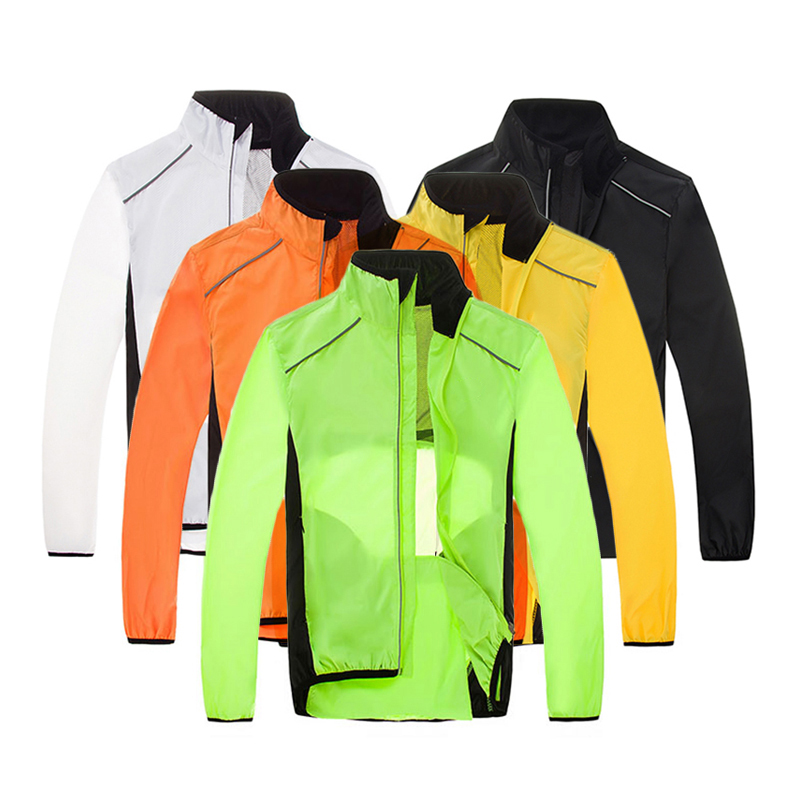 Mountain Biking Rain Jacket - Orange Wind Fahrradjacke MTB Mountainbike Herren