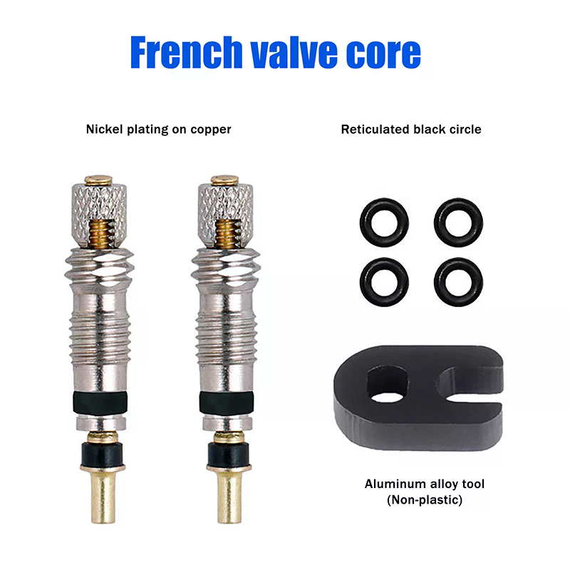 Mountain Biking In French - 1Set Messing Presta Ventil Core Set