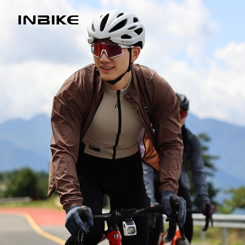 Mountain Biking Rain Jacket - Inbike Herren Langarm Wind jacke MTB