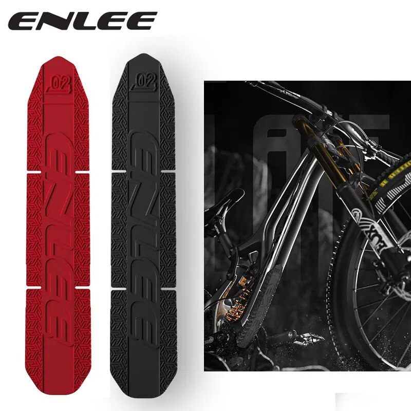 Mountain Biking Quotes - ENLEE Mountainbike Rahmen Schutzhülle Silikon Bodenaufkleber