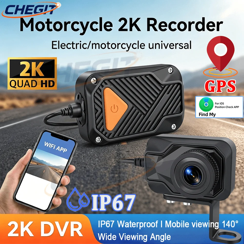 Mountain Biking App - Motorrad-DVR 2K HD WiFi & APP