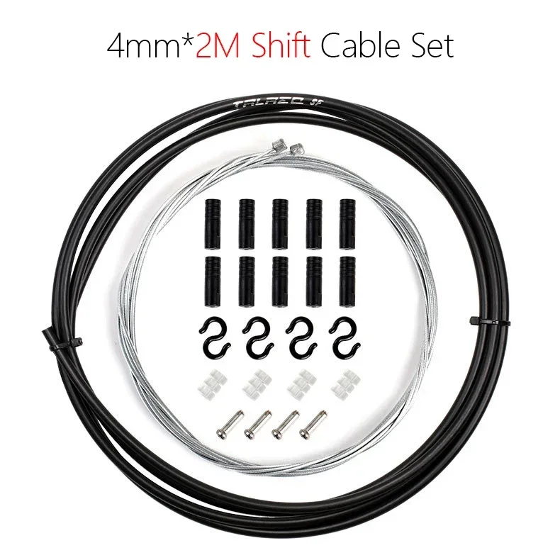 Mountain Biking Stuff - 2 m/2,5 m Fahrrad-Bremsschaltkabel-Set, 4 mm/5