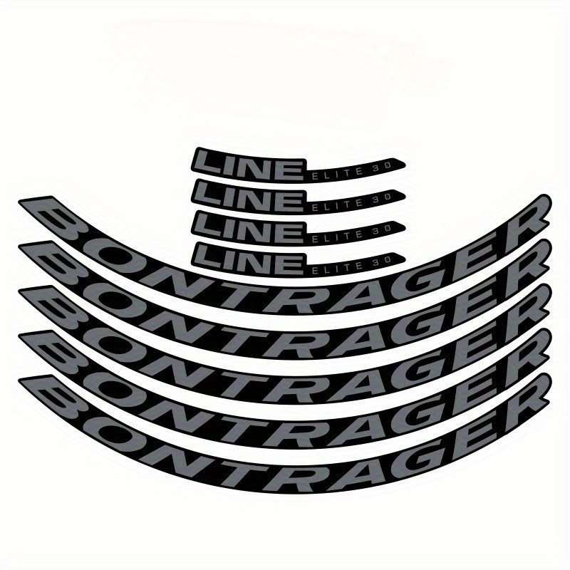 Mountain Biking Quotes - 9-teiliges 2D-Helm-Aufkleber-Set, Bontrager Fahrrad-Dekorfolien, Wasserfeste Vinyl-Aufkleber