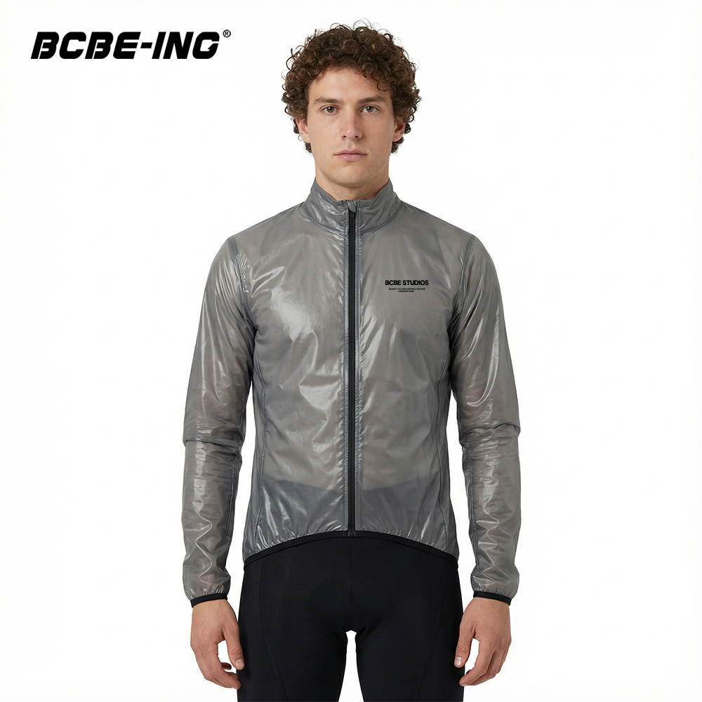 Mountain Biking Rain Jacket - BCBE-ING Fahrrad-Regenjacke, leicht, winddicht, wasserdicht, Fahrrad-Windjacke,