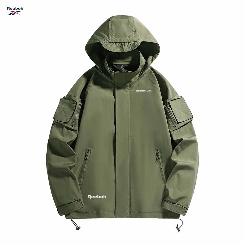 Reebok Logo-Kapuzenjacke mit R – Mountain Biking Rain Jacket Bewertung und Preis