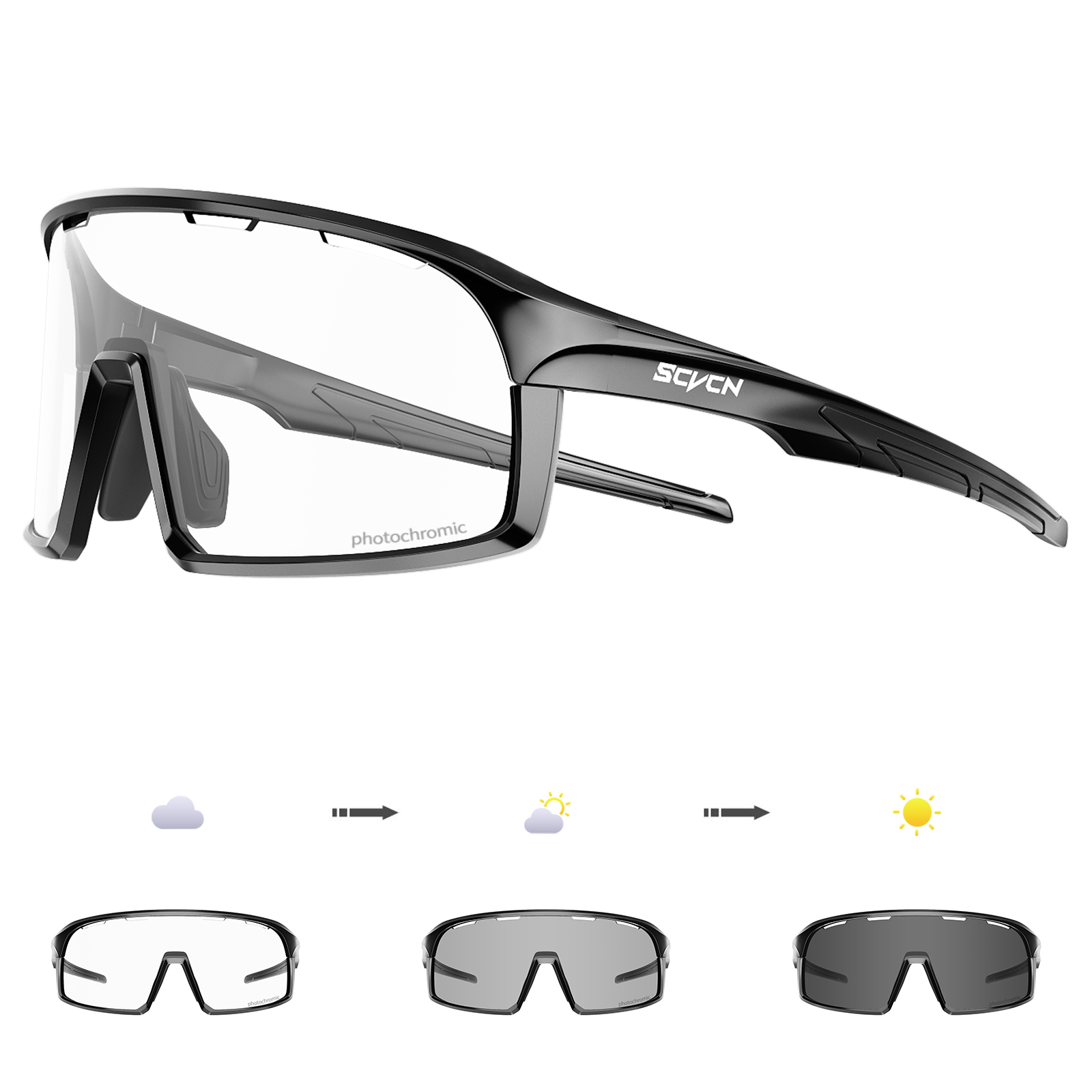 SCVCN Photochrome Sonnenbrille – Mountain Biking Glasses Bewertung und Preis